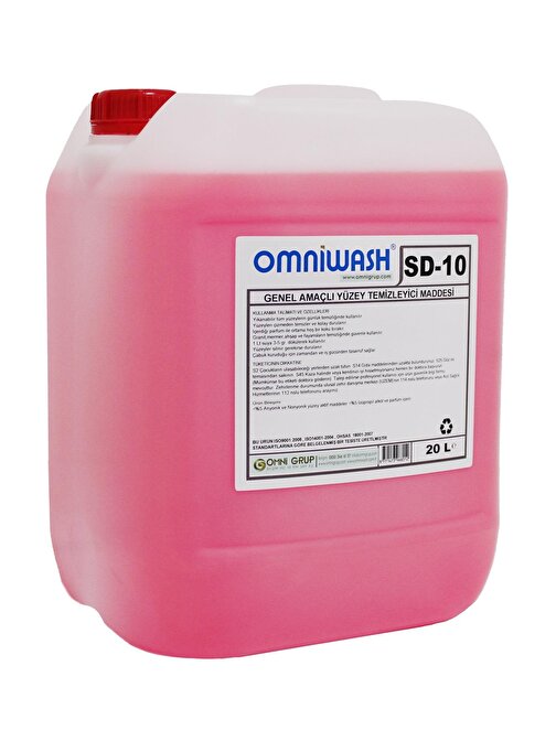 Omniwash Sd-10 Genel Amaçlı Yüzey Temizleyici Parfümlü 20 lt