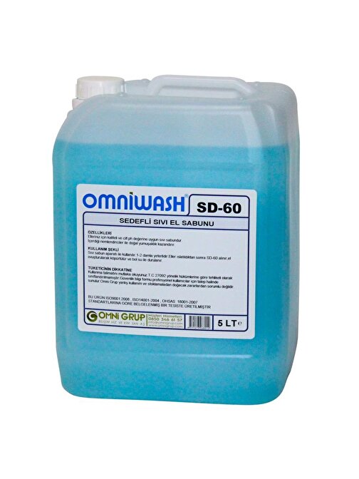 Omniwash Sd-60 Nemlendiricili Sıvı El Sabunu 5000 ml