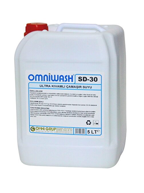 Omniwash Sd-30 Ultra Kıvamlı Çamaşır Suyu 5000 ml