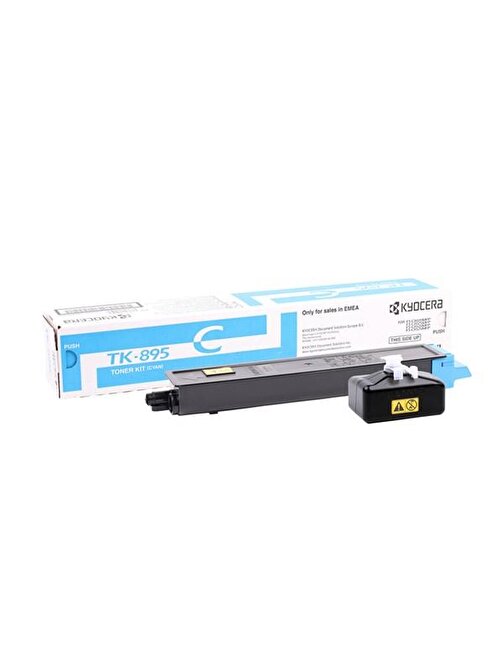 Kyocera Mita Fs-C8020-8025 TK-895C Uyumlu Doldurmalı Orjinal Cyan Toner