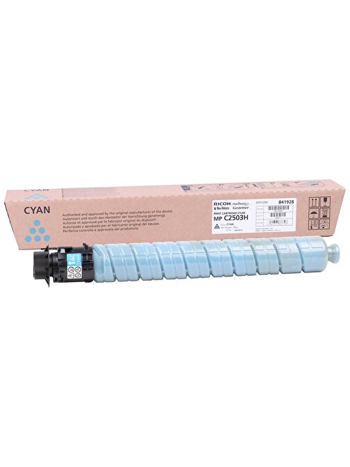 Ricoh MP C2503CH C2003-2004-2011-2504 Uyumlu Doldurmalı Orjinal Cyan Toner 9.500 Sayfa