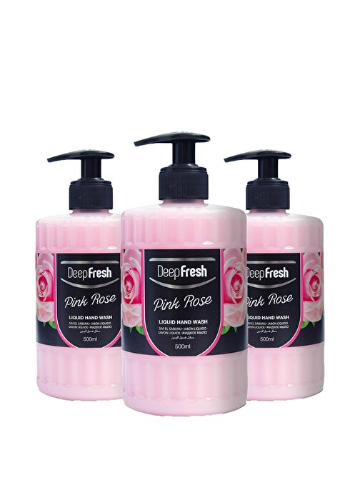 Deep Fresh Pembe Gül Romance Sıvı Sabun 3 x 500 ml