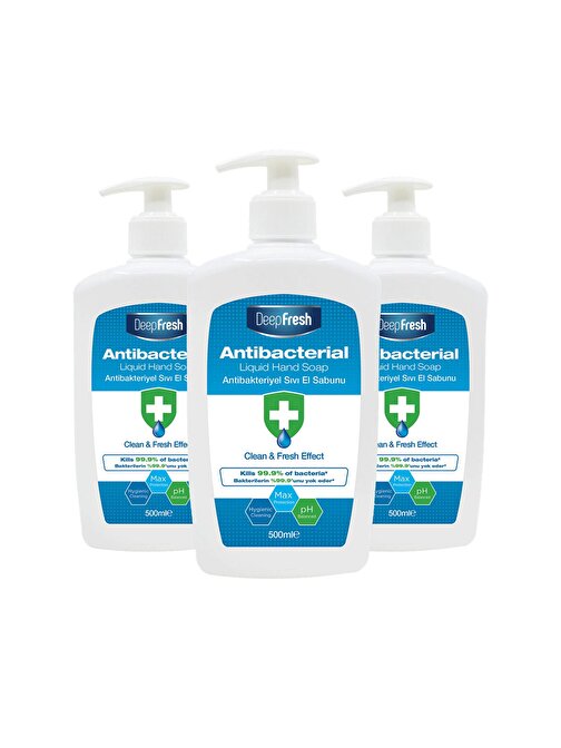 Deep Fresh Antibakteriyel Sıvı Sabun 3 x 500 ml