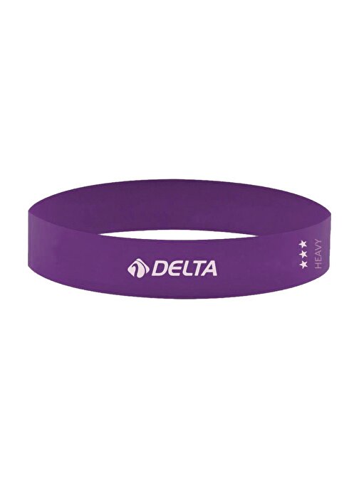 Delta Latex Tam Sert Aerobik Pilates Direnç Egzersiz Bandı Squat Çalışma Lastiği Mor