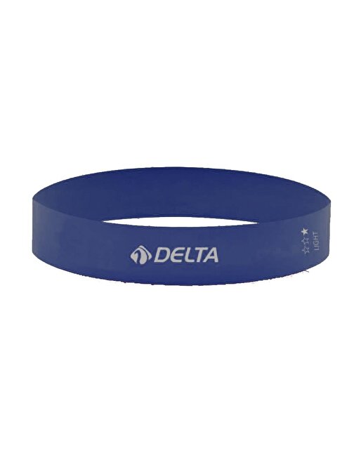 Delta Latex Hafif Sert Aerobik Pilates Direnç Egzersiz Bandı Squat Çalışma Lastiği Lacivert