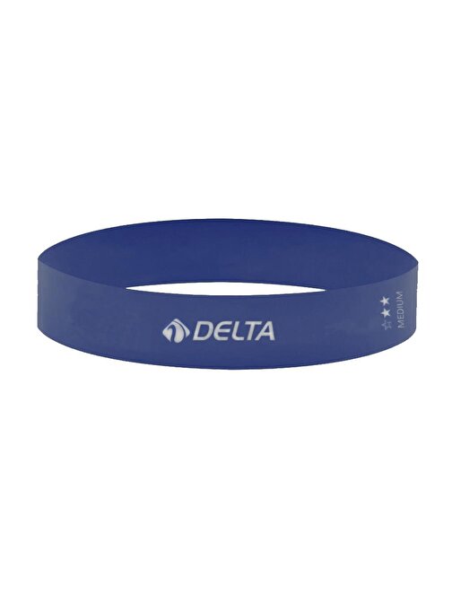 Delta Latex Orta Sert Aerobik Pilates Direnç Egzersiz Bandı Squat Çalışma Lastiği Mavi