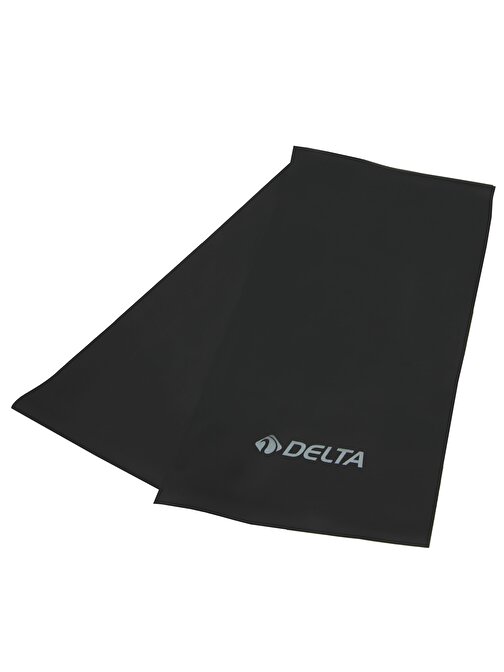Delta Pilates Bandı Tam Sert Uç Kısmı Açık Egzersiz Direnç Lastiği 150 x 15 cm Siyah