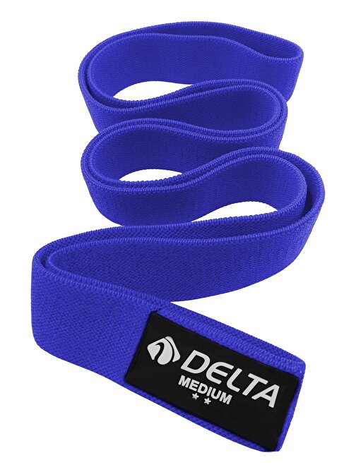 Delta Orta Sert SuperLoop Bant Fitness Spor Tüm Vücut Egzersizleri Direnç Bandı Lastiği Mavi
