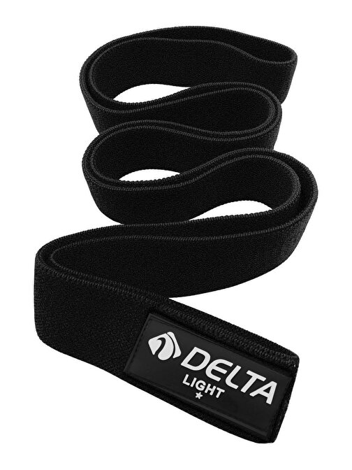 Delta Hafif Sert SuperLoop Bant Barfiks Çekmeye Yardımcı Direnç Bandı Lastiği Uç Kısmı Kapalı Siyah