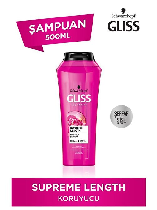 Schwarzkopf Gliss Supreme Length Saç Bakım Şampuanı 500 ml