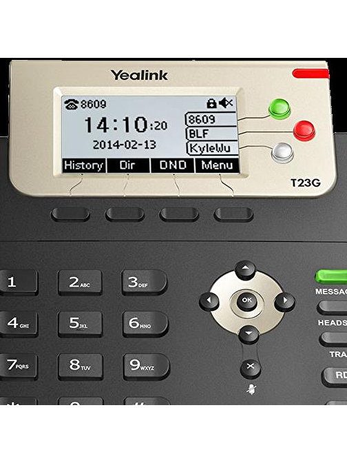 Yealink T23G IP Masaüstü Telefon Siyah