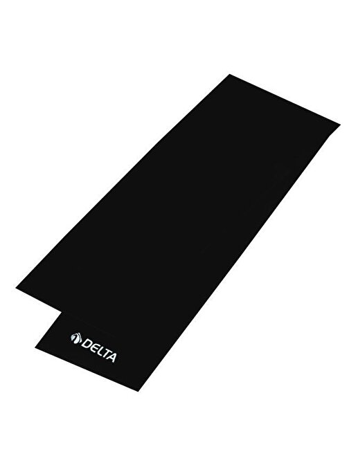 Delta Pilates Bandı Tam Sert Uç Kısmı Açık Egzersiz Direnç Lastiği 120 x 7,5 cm Siyah