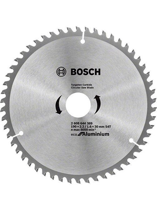 Bosch Eco For Alüminyum Testere 190X30 Mm 54 Diş