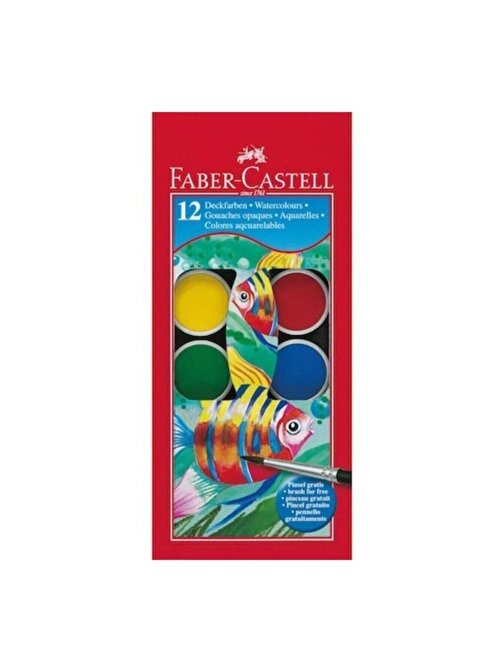 Faber Castell 5+ Yaş Çocuk Sulu Boya 12'li