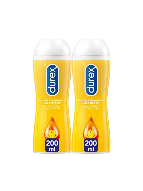 Durex Play Hassas Çilekli Kayganlaştırıcı & Masaj Jeli 200 ml 2 Adet