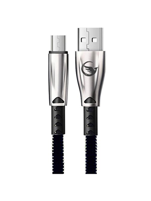 Concord Universal Sprange M-Viola MFia 3.1A Micro USB Type-C Hızlı Şarj Kablosu 1 m