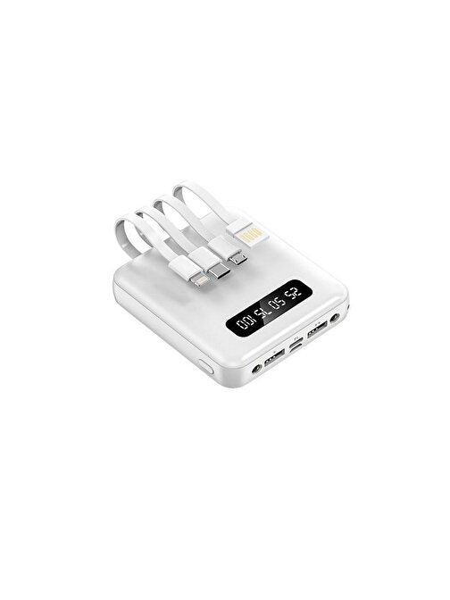 Concord C115 10000 mAh USB Kablolu Powerbank Kılıf Hediyeli