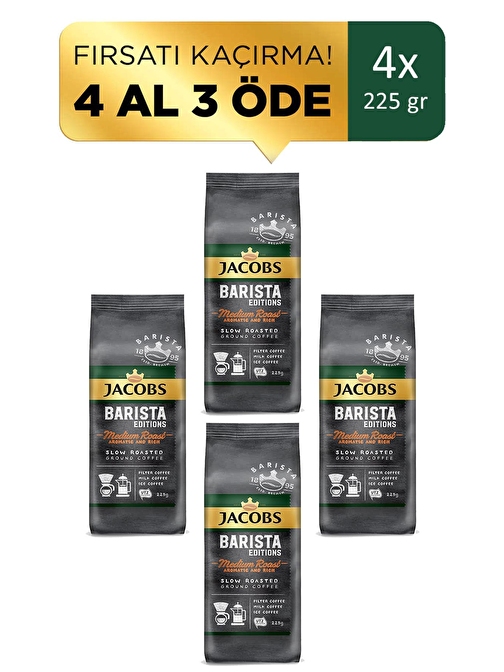 Jacobs Barista Editions Medium Filtre Kahve 225 gr 4 Al 3 Öde