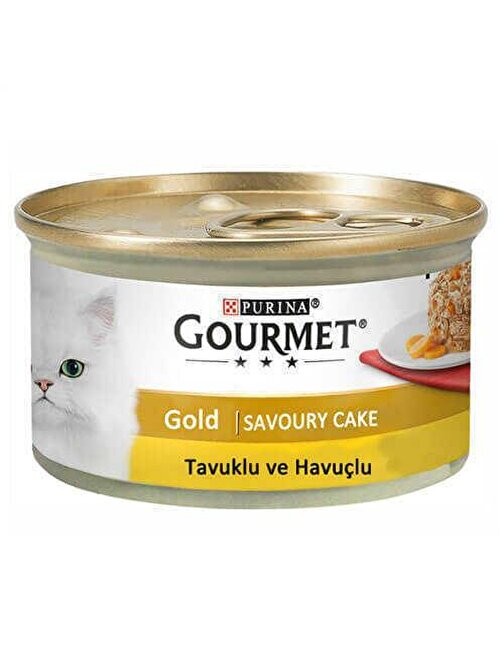 Gourmet Gold Cake Parça Etli Tav.Yetiş.Kedi Kons.85gr