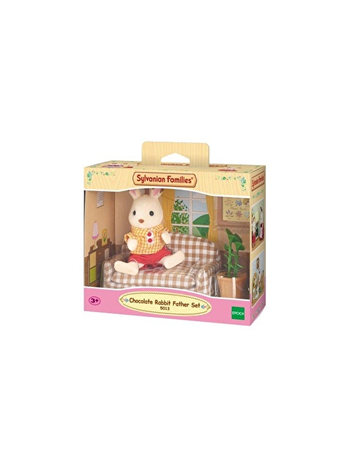 Adore Oyuncak 5013 Sylvanian Families, Çikolata Kulaklı Tavşan Baba ve Kanepesi , +3 yaş