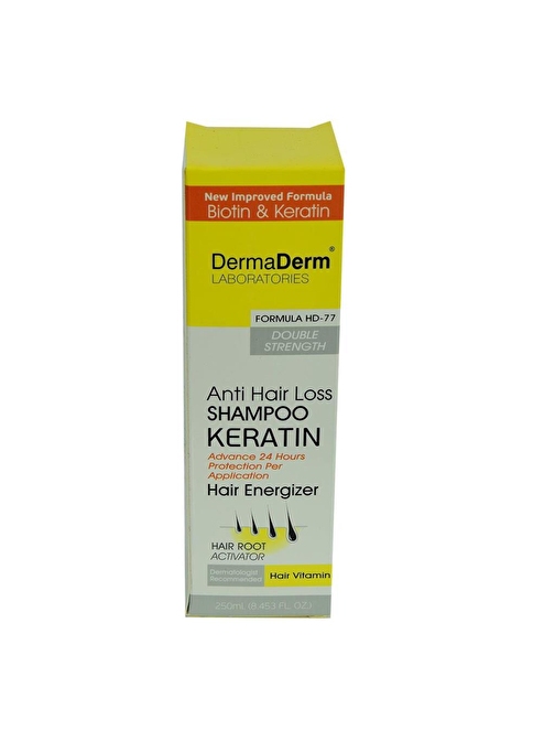 Dermaderm Anti Hair Loss Hd - 77 Biotinli Keratinli Şampuanı 250 ml