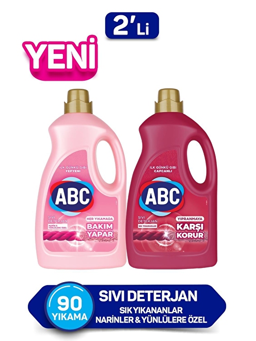 Abc Sıvı Deterjan Kolay Ütü ve Narinler 2'li Set