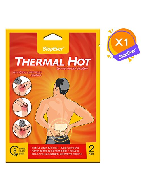 StopEver Thermal Hot Sıcak Terapi Flasteri - 1x2 Adet