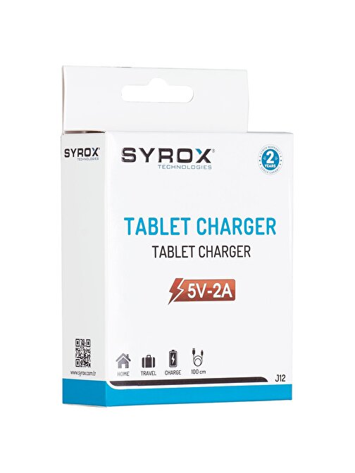 Syrox 2.0A 5W Micro Tablet Şarj Cihazı J12