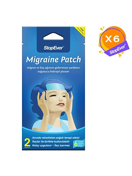 StopEver Migraine Patch - 6x2 Adet