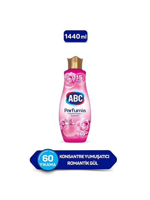 ABC Konsantre Yumuşatıcı Romantik Gül 1440ml