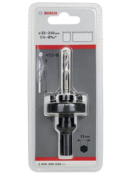 Bosch11Mm Hex Adaptör 32-210Mm Pançlar İçin