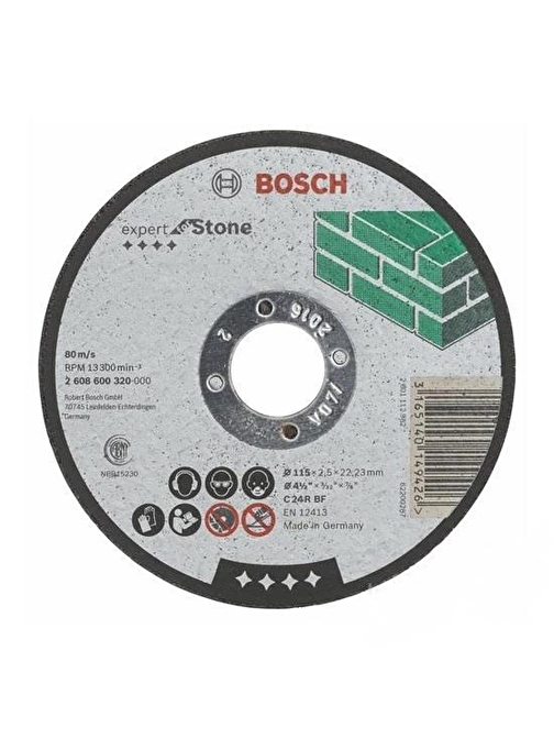 Bosch Exstone Kesme Taşı 115X2,5Mm Düz