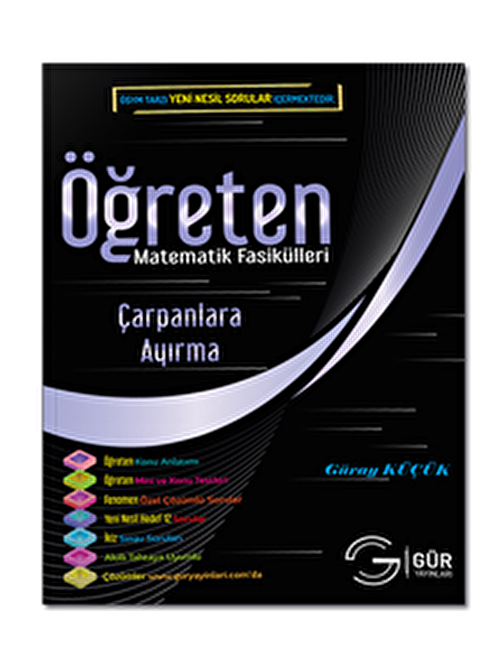 Öğreten Matematik Fasikülleri Çarpanlara Ayırma Konu Anlatımlı Gür Yayınları