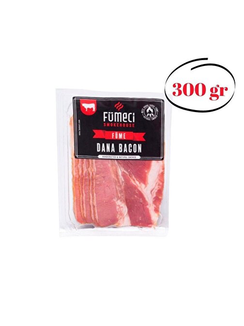 Gündoğdu Fümeci Smokehouse Doğal Odun Dumanı İle İslenmiş İsli Dana Bacon 300Gr