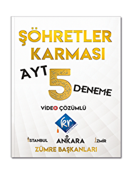 KR Akademi Yayınları Şöhretler Karması 5 Deneme