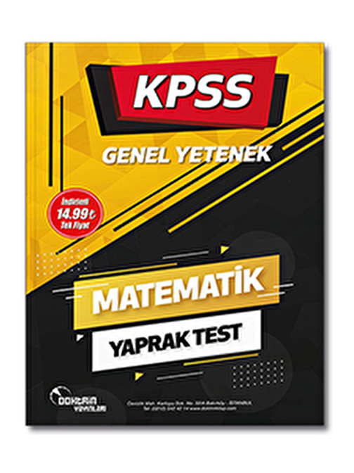 Doktrin Yayınları KPSS Matematik Soru Bankası