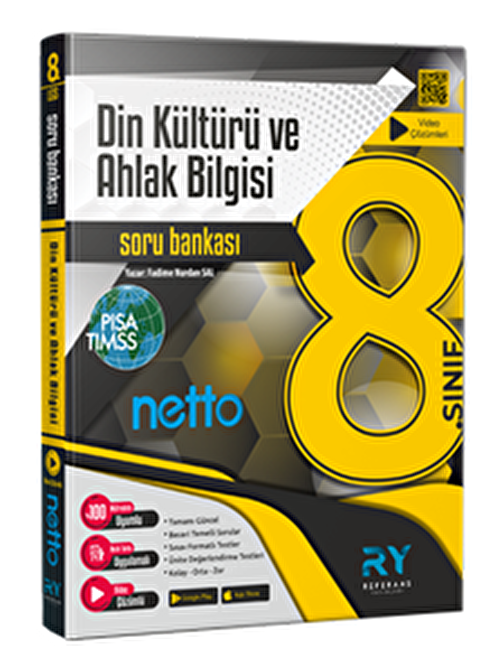 NETTO LGS 8. Sınıf Din Kültürü ve Ahlak Bilgisi Soru Bankası 2 Deneme ilaveli Referans Yayınları