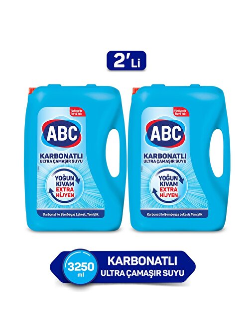 ABC Karbonatlı Ultra Çamaşır Suyu 3250 ml 2'li