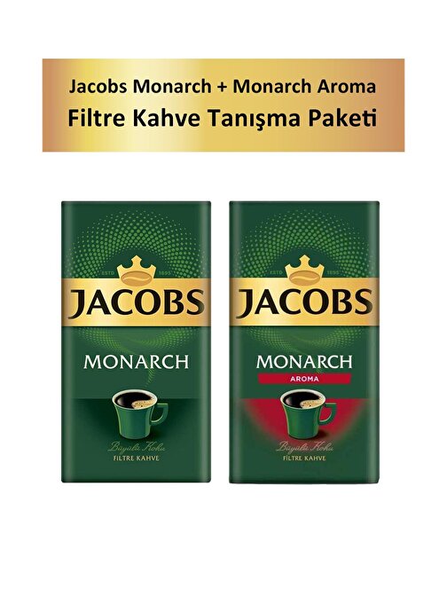 Jacobs Monarch 500 gr + Monarch Aroma Filtre Kahve 500 gr Tanışma Paketi