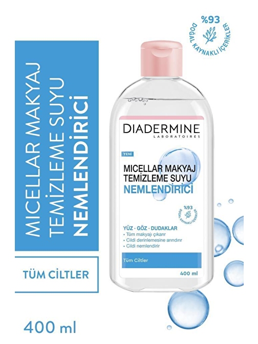 Diadermine Makyaj Temizleme Suyu Micellar Kusursuz Nemlendirici 400 ml Normal Ciltler