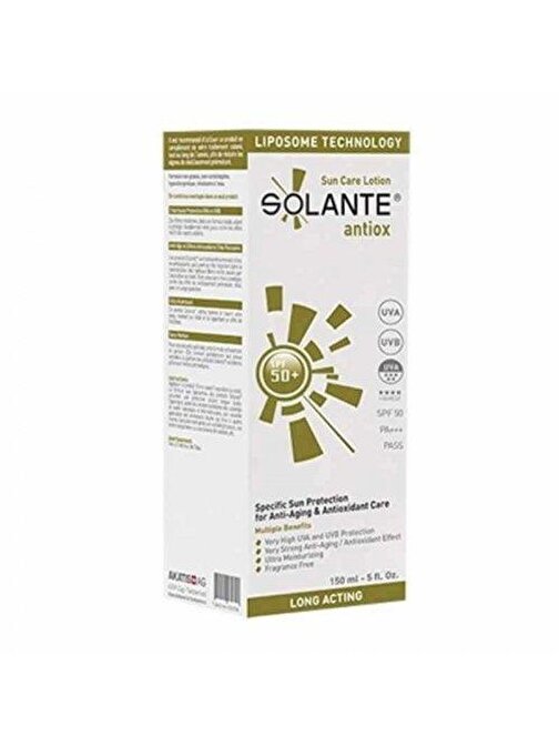 Solante Antiox Spf50+ Lotion 150 ml