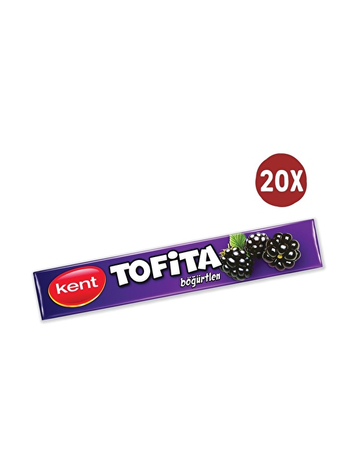 Tofita Kent Stick Şeker Böğürtlen 47 gr x 20 Adet