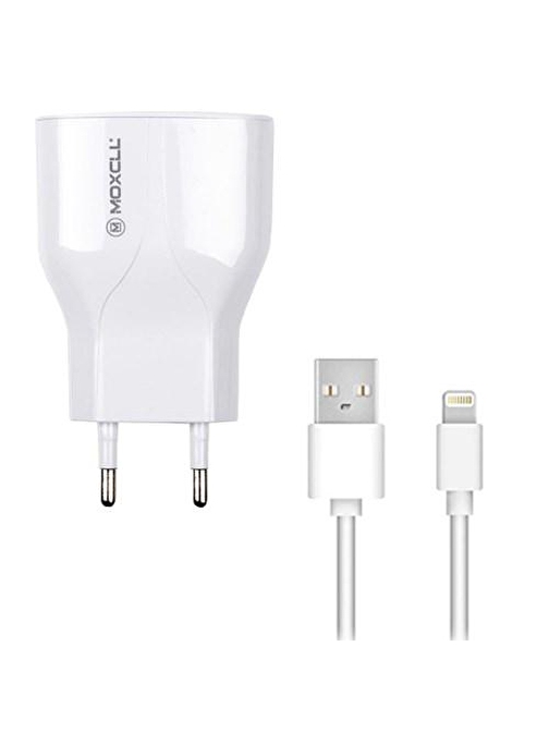 Moxcll Mxl-T04 2 Port Girişli USB Hızlı iPhone Lightning Şarj Aleti