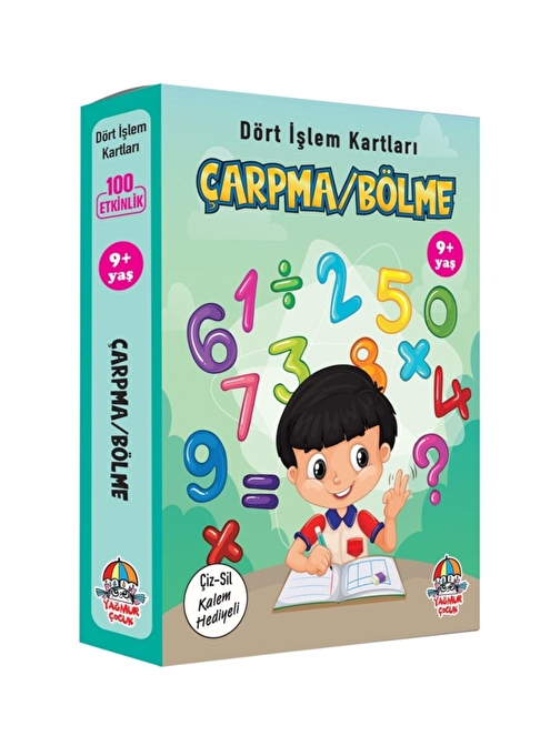 9+ Yaş Dört Işlem Kartları Çarpma/Bölme