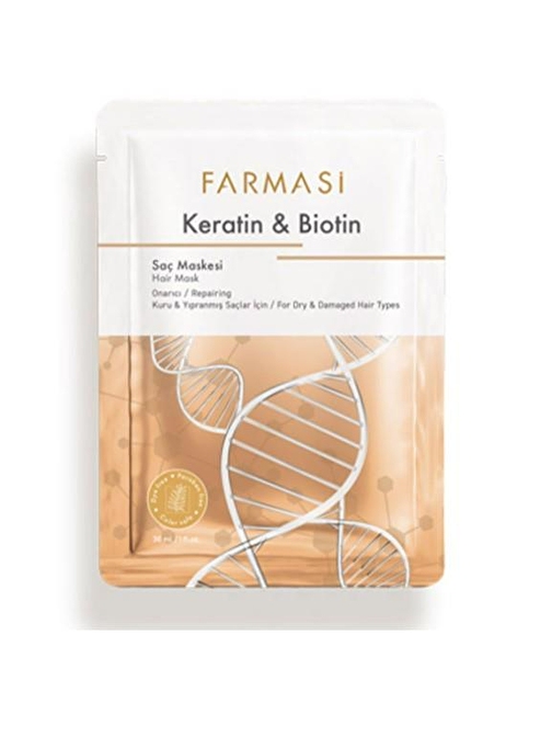 Farmasi Keratin & Biotin Sachet Saç Maskesi 30 Ml