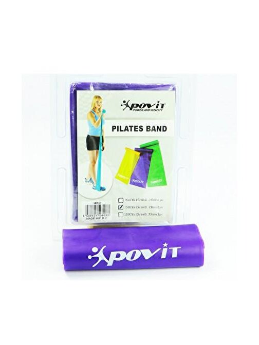 Povit Pilates Bandı 150 x 15 x 0,45mm Mor Lks 08
