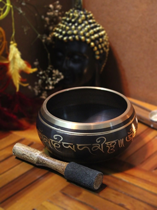 XMARKETTR Meditasyon Çanı Yoga Çanı Tibet Çanağı Singing Bowl 9 Cm