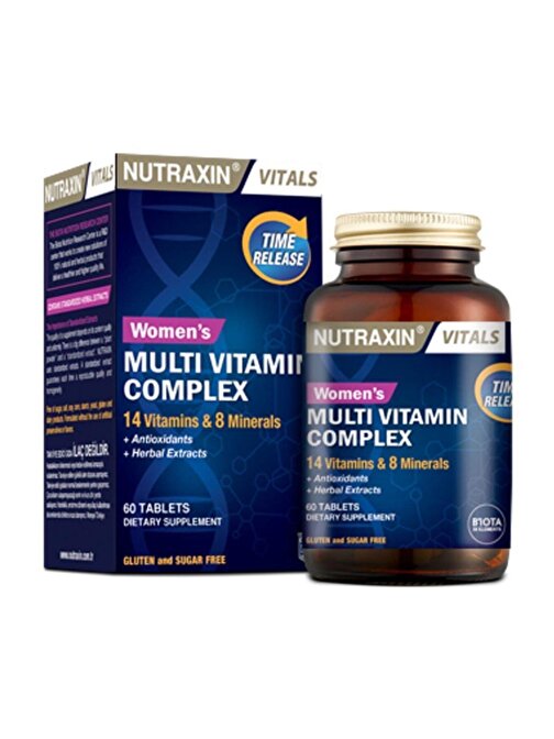 Nutraxin Womens Multı Vıtamın Complex 60 Tablet