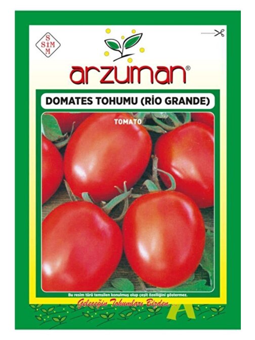 Arzuman 1000 Adet Rio Grande Salçalık, Bursa Domates Tohumu 5 Gr