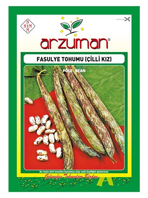 Arzuman Çilli Kız Sırık Fasulye Tohumu 50 gr